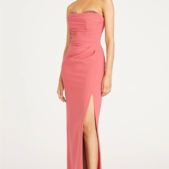 THEIA’s Anastasia Embellished Strapless Gown, 8 once worn for my son’s wedding. - Picture 4 of 14